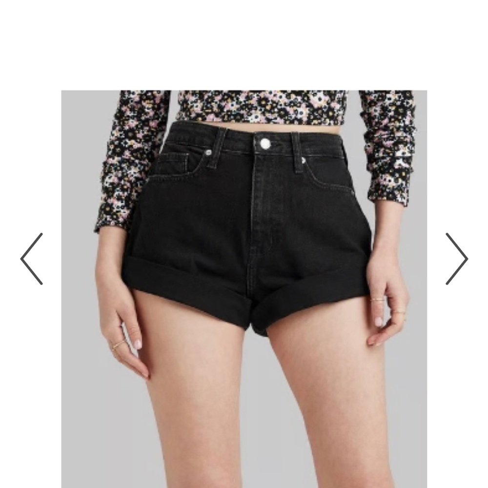 Wild Fable Black Highest Rise Shorts